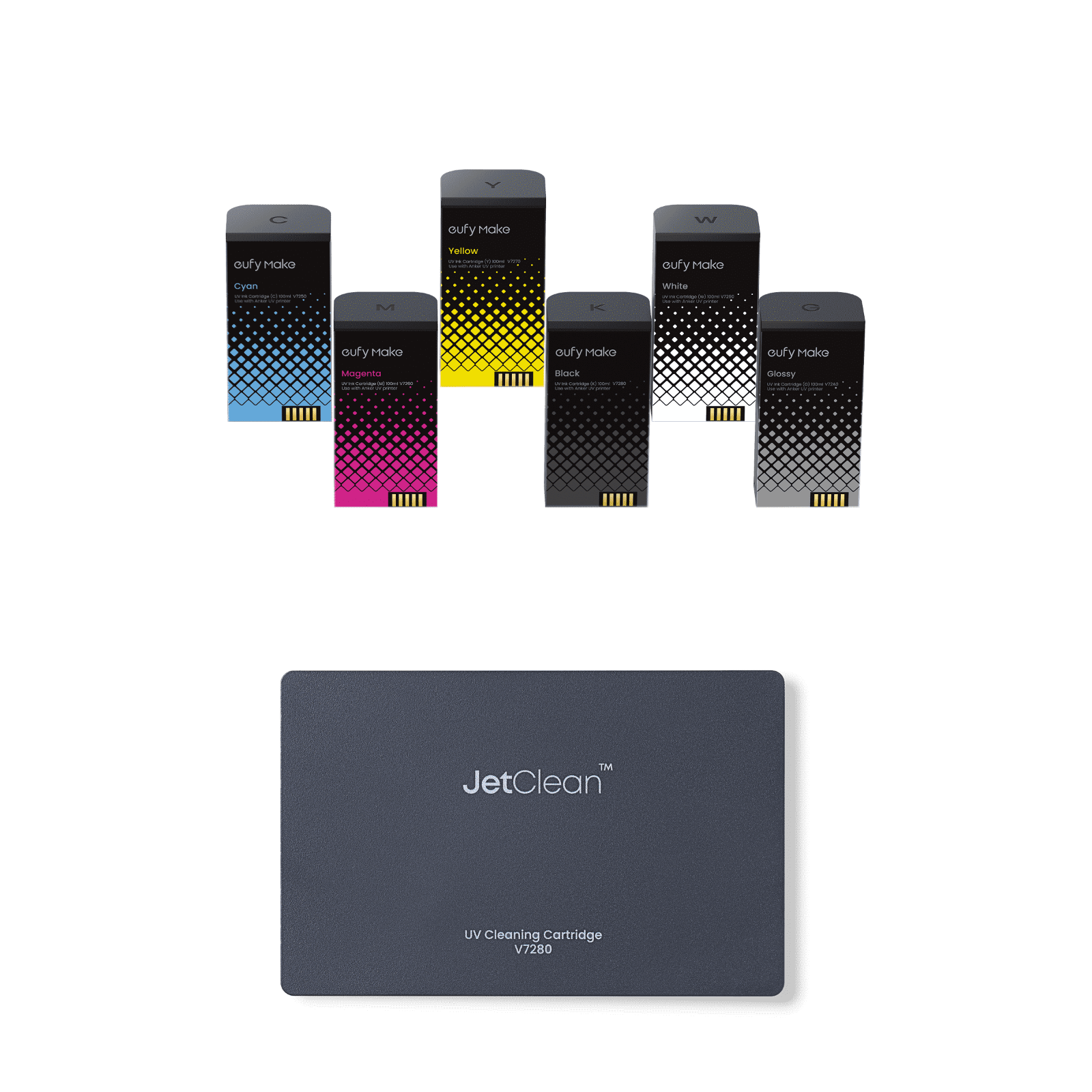 eufyMake Ink and Cleaning Cartridge Kit für UV Printer E1